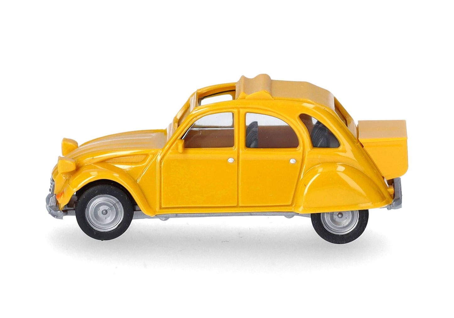 1/87 Citroen 2CV with Queue Jaune Mimosa