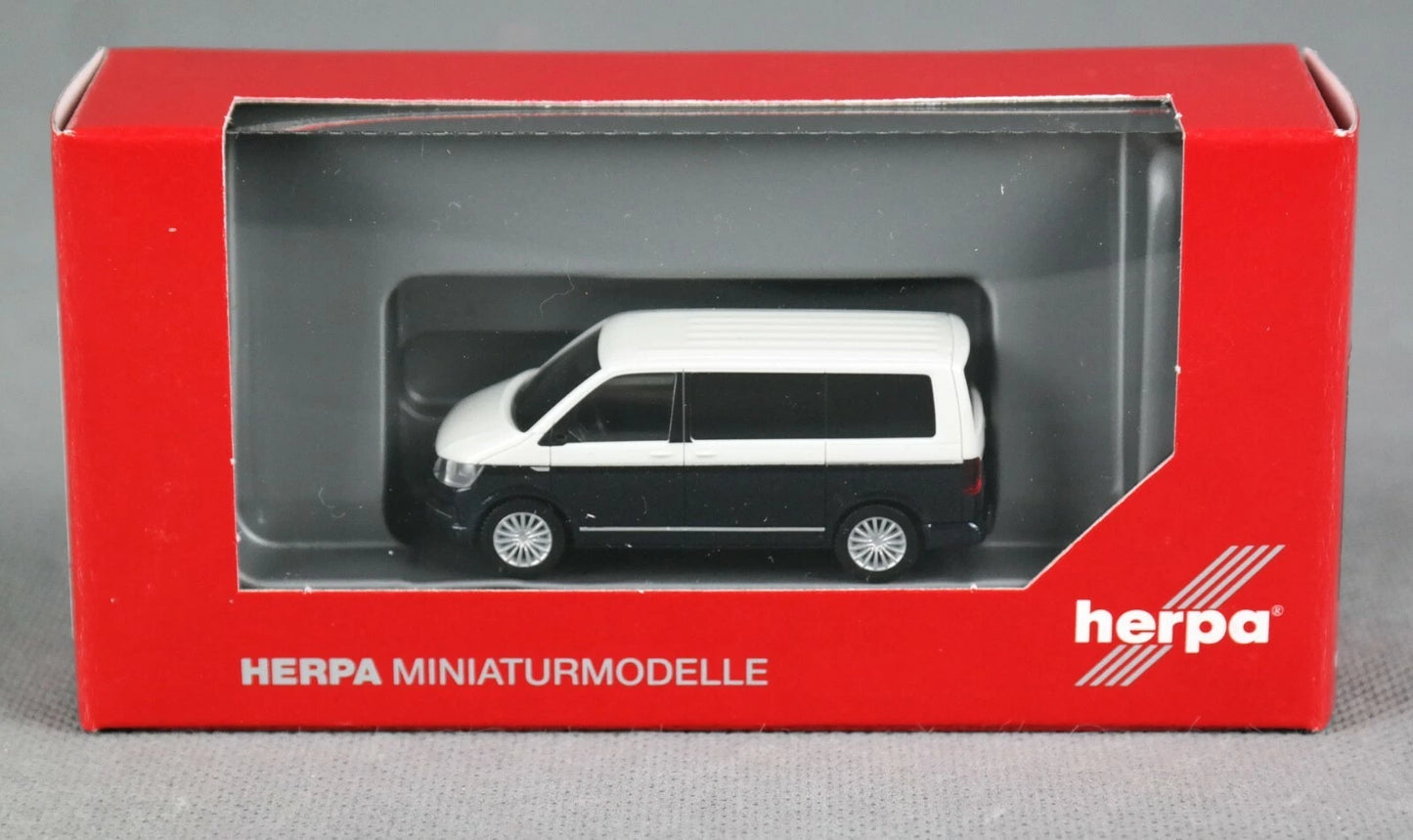 1/87 VW T6 Bicolor Weiß/Starlight Blue Metallic
