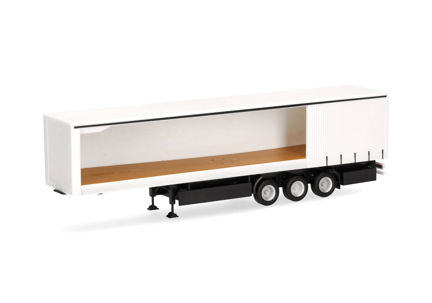 1/87 Curtain Canvas Trailer with Open Side (Left) 3axles