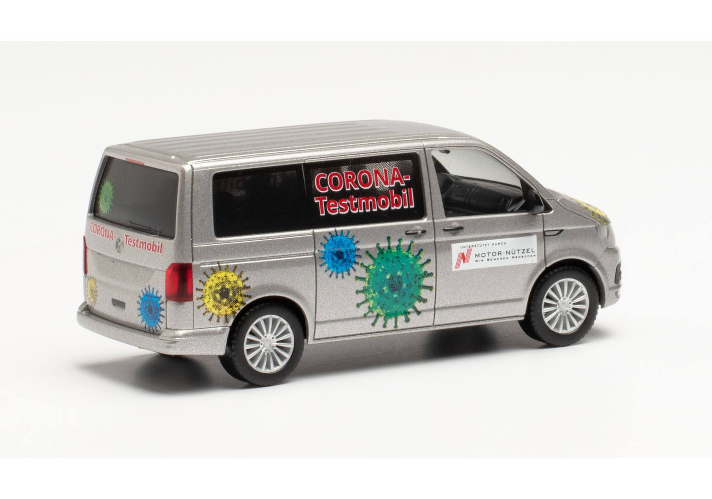 1/87 Volkswagen (VW) T6 Bus Corona Virus Testing Vehicle District of Hof / Motor Nützel