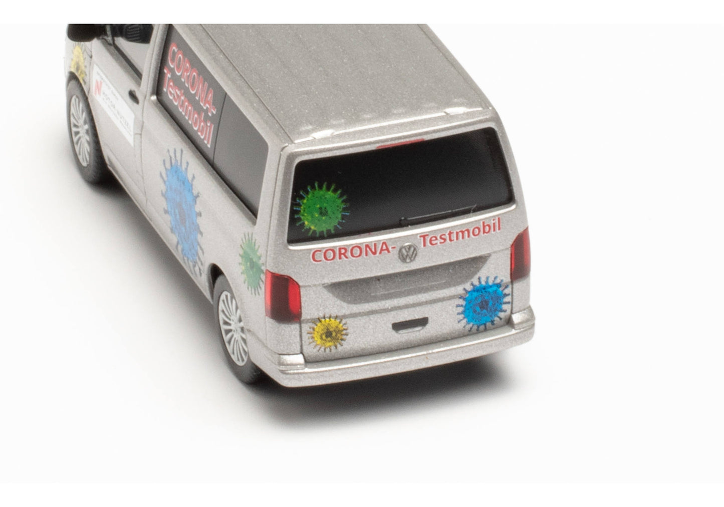 1/87 Volkswagen (VW) T6 Bus Corona Virus Testing Vehicle District of Hof / Motor Nützel