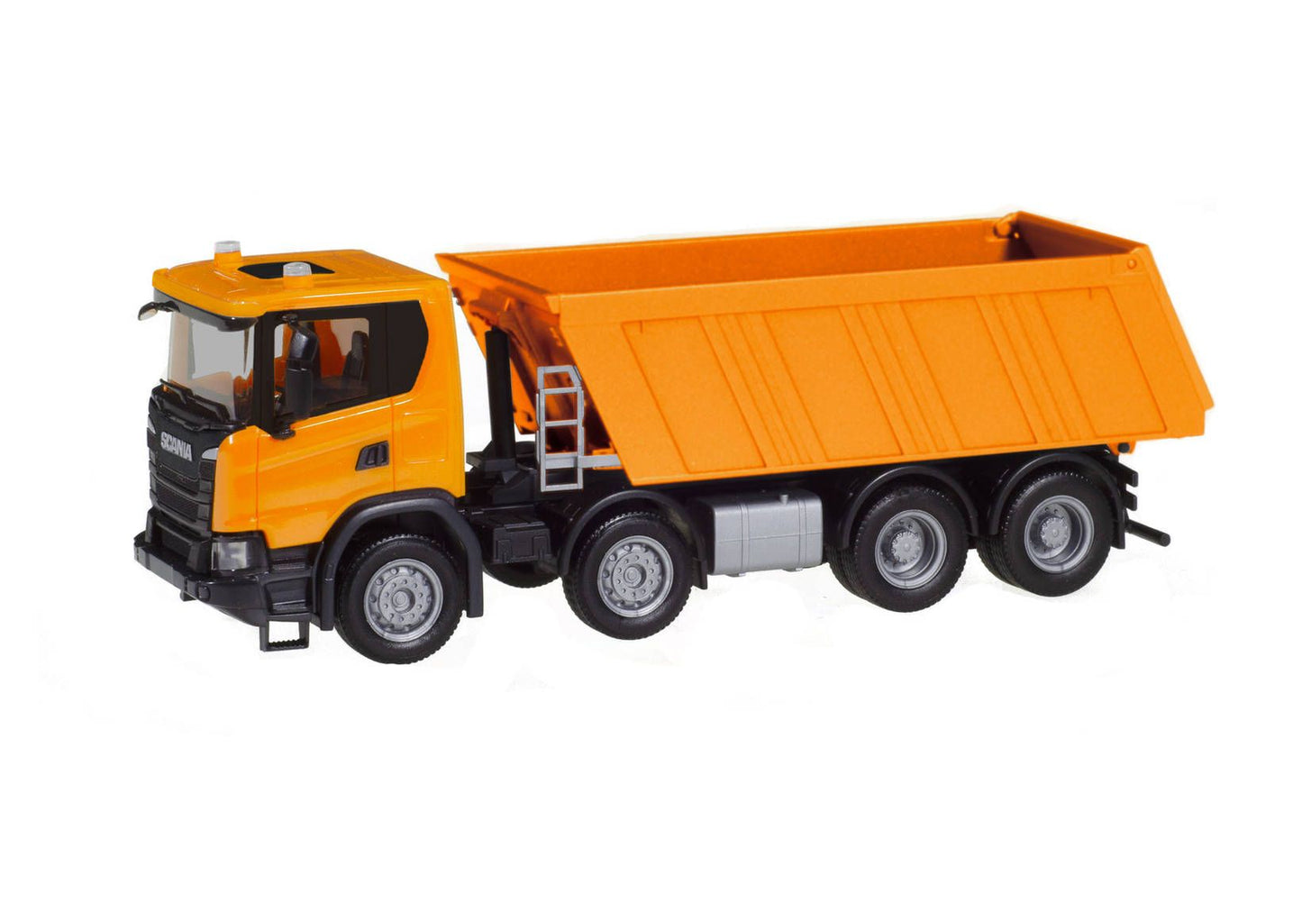 1/87 Scania CG 17 8Ã—4 Dump Semitrailer Communal Orange
