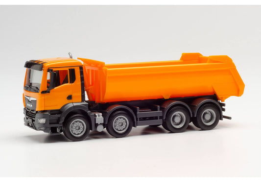 1/87 MAN TGX NN Round Trough Dump Truck 4axles Municipal Orange