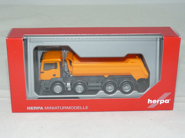 1/87 MAN TGX NN Round Trough Dump Truck 4axles Municipal Orange