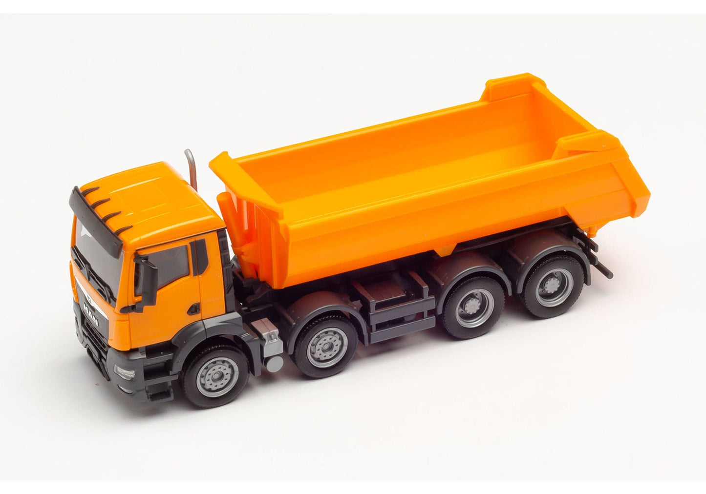 1/87 MAN TGX NN Round Trough Dump Truck 4axles Municipal Orange