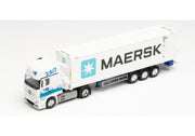 1/87 Mercedes-Benz Actros Gigaspace Hammar Container Sideloader Trailer "GDH / Maersk"