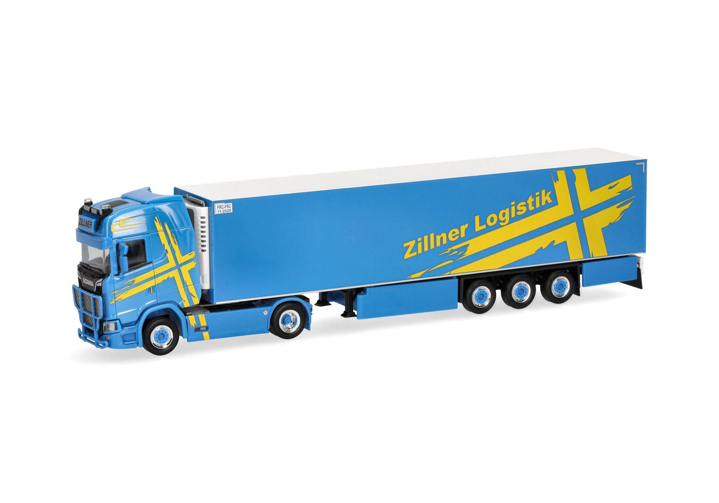 1/87 Scania CS 20 HD Refrigerated Box Semitrailer Truck "Zillner" (Bavaria/Hauzenberg)