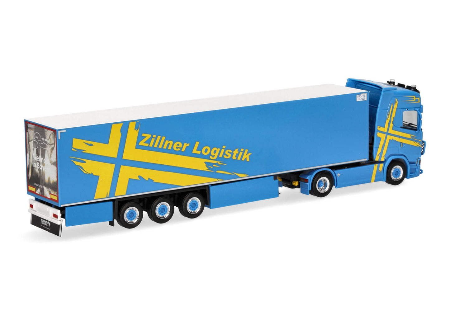 1/87 Scania CS 20 HD Refrigerated Box Semitrailer Truck "Zillner" (Bavaria/Hauzenberg)