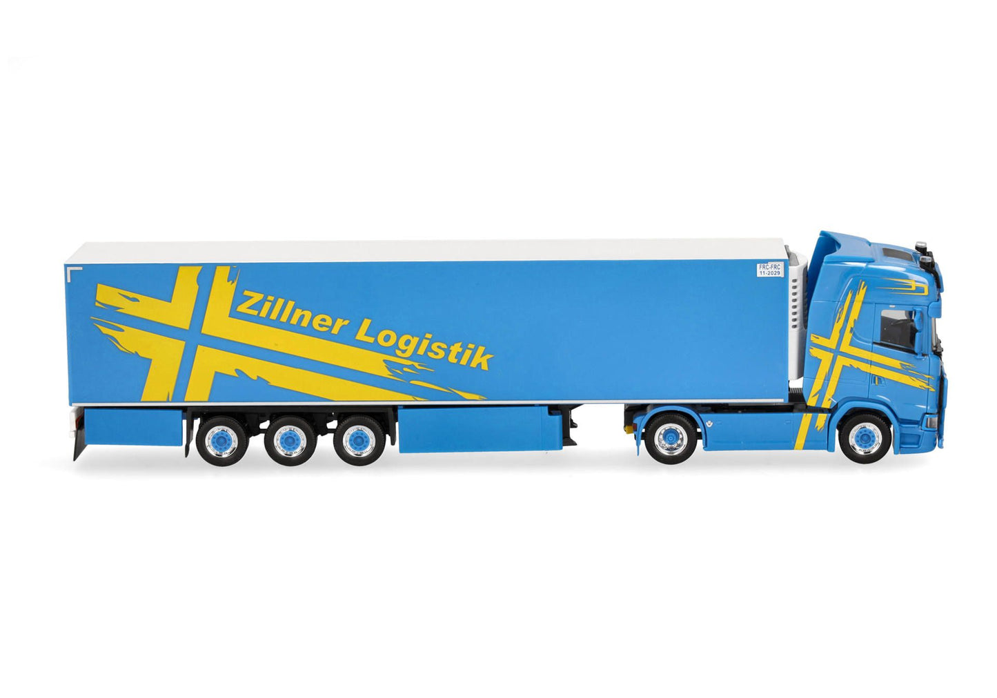 1/87 Scania CS 20 HD Refrigerated Box Semitrailer Truck "Zillner" (Bavaria/Hauzenberg)