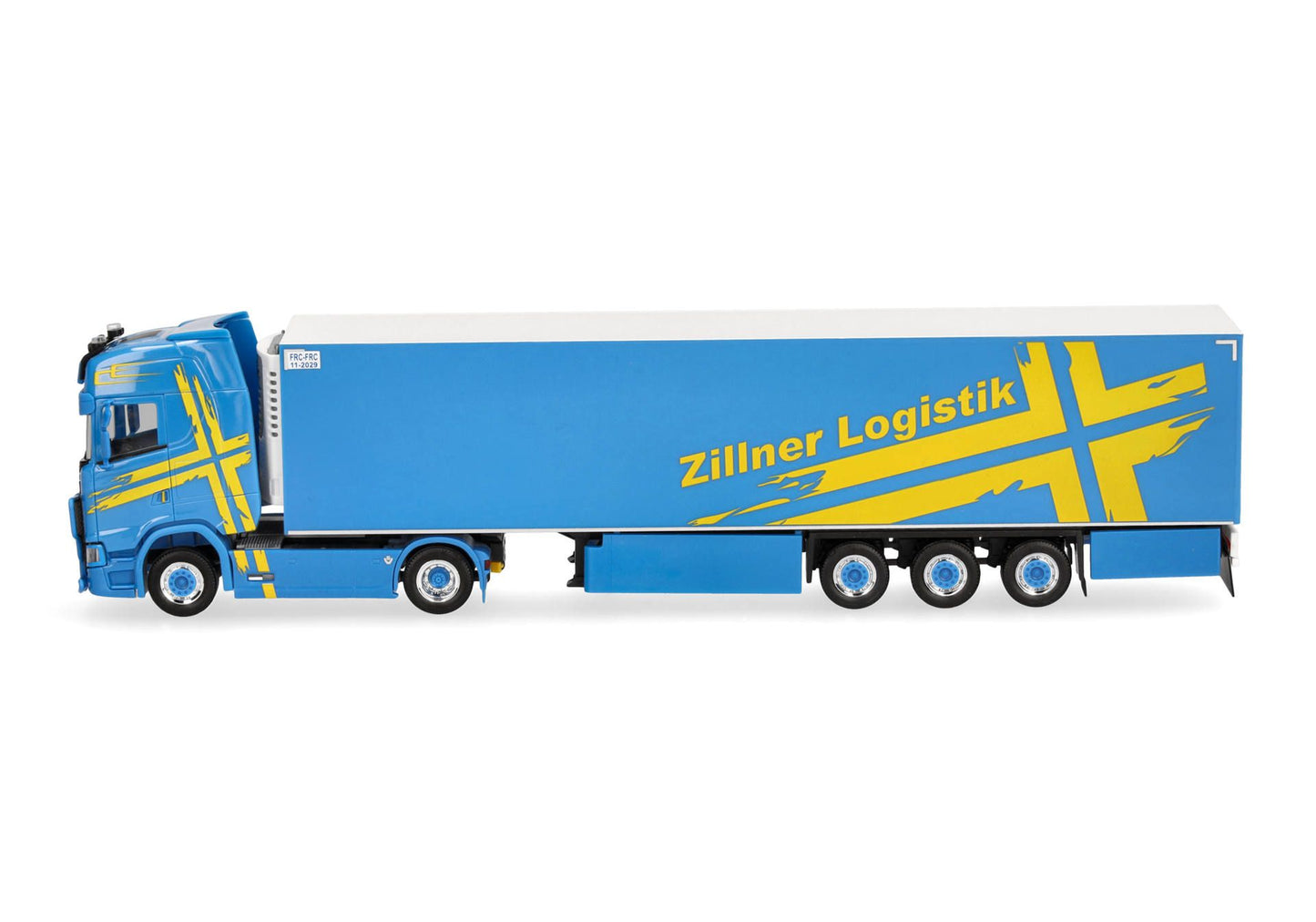 1/87 Scania CS 20 HD Refrigerated Box Semitrailer Truck "Zillner" (Bavaria/Hauzenberg)