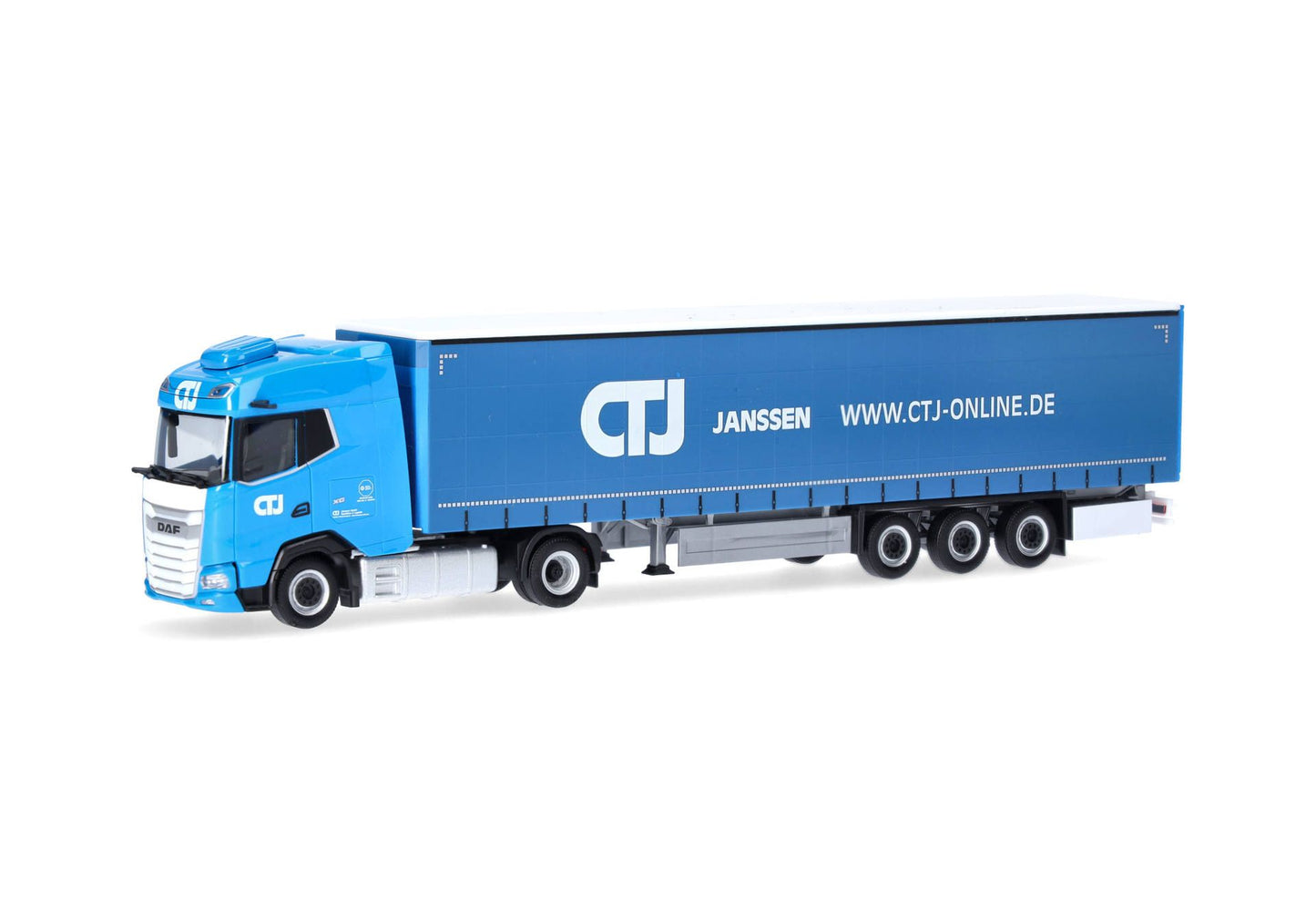 1/87 DAF XG Curtain Canvas Semitrailer Truck "CTJ" (North Rhine-Westphalia/Dormagen)