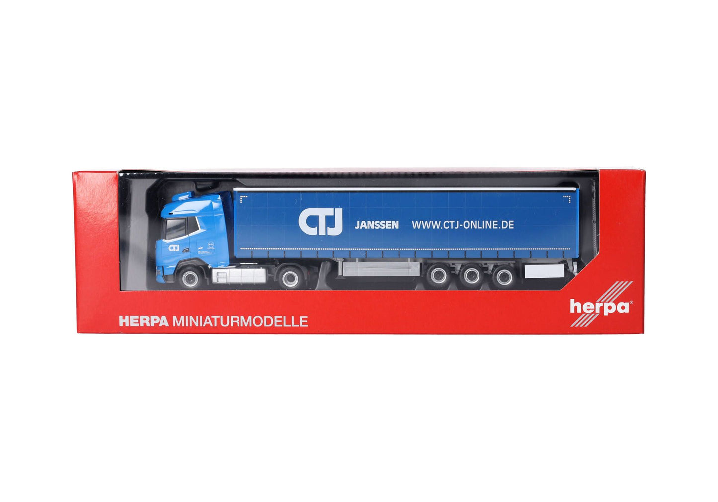 1/87 DAF XG Curtain Canvas Semitrailer Truck "CTJ" (North Rhine-Westphalia/Dormagen)