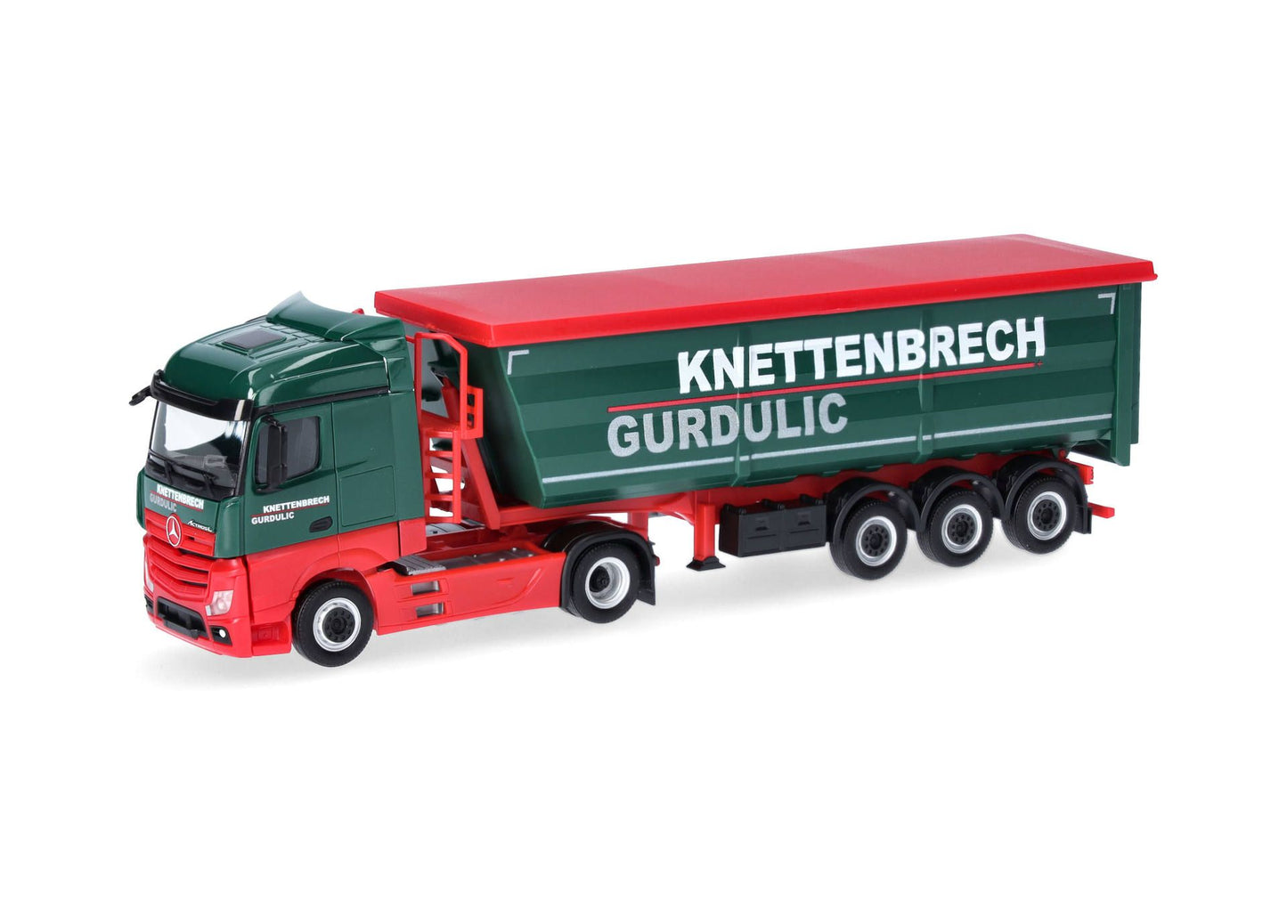 1/87 Mercedes-Benz Actros Steel Dump Semitrailer Truck "Knettenbrech & Gurdulic" (Hesse/Wiesbaden)