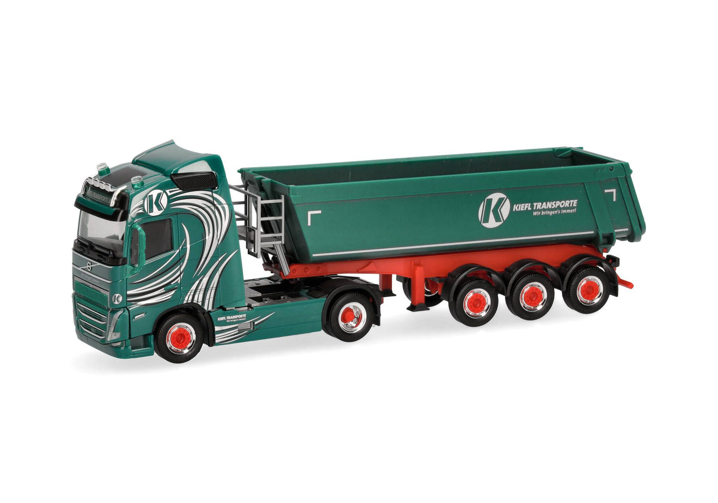 1/87 Volvo FH GL 2020 Dump Semitrailer Truck "Kiefl Transporte" (Bavaria/Weiding)