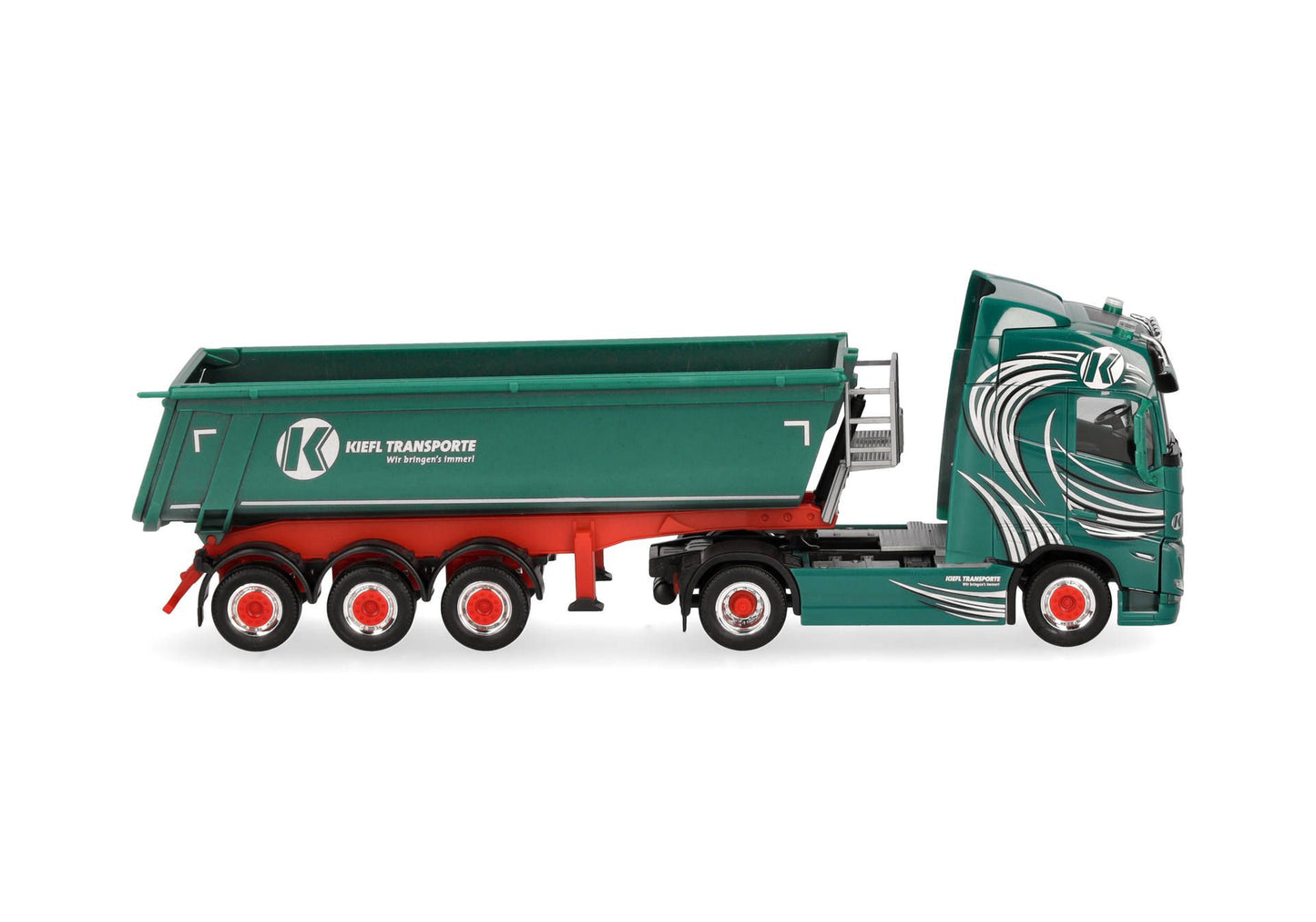1/87 Volvo FH GL 2020 Dump Semitrailer Truck "Kiefl Transporte" (Bavaria/Weiding)