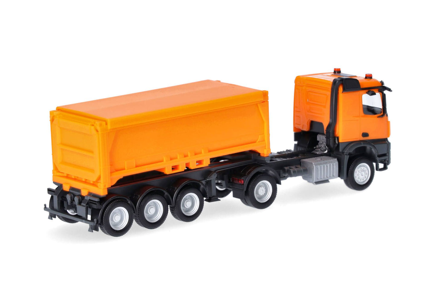 1/87 Mercedes-Benz Arocs Classicspace Excavated Material Container Semitrailer Truck Municipal Orange