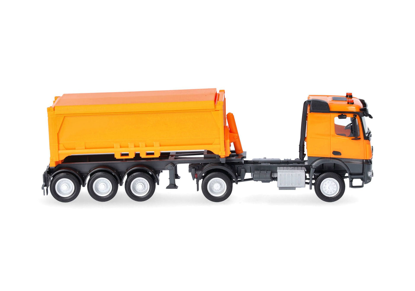 1/87 Mercedes-Benz Arocs Classicspace Excavated Material Container Semitrailer Truck Municipal Orange