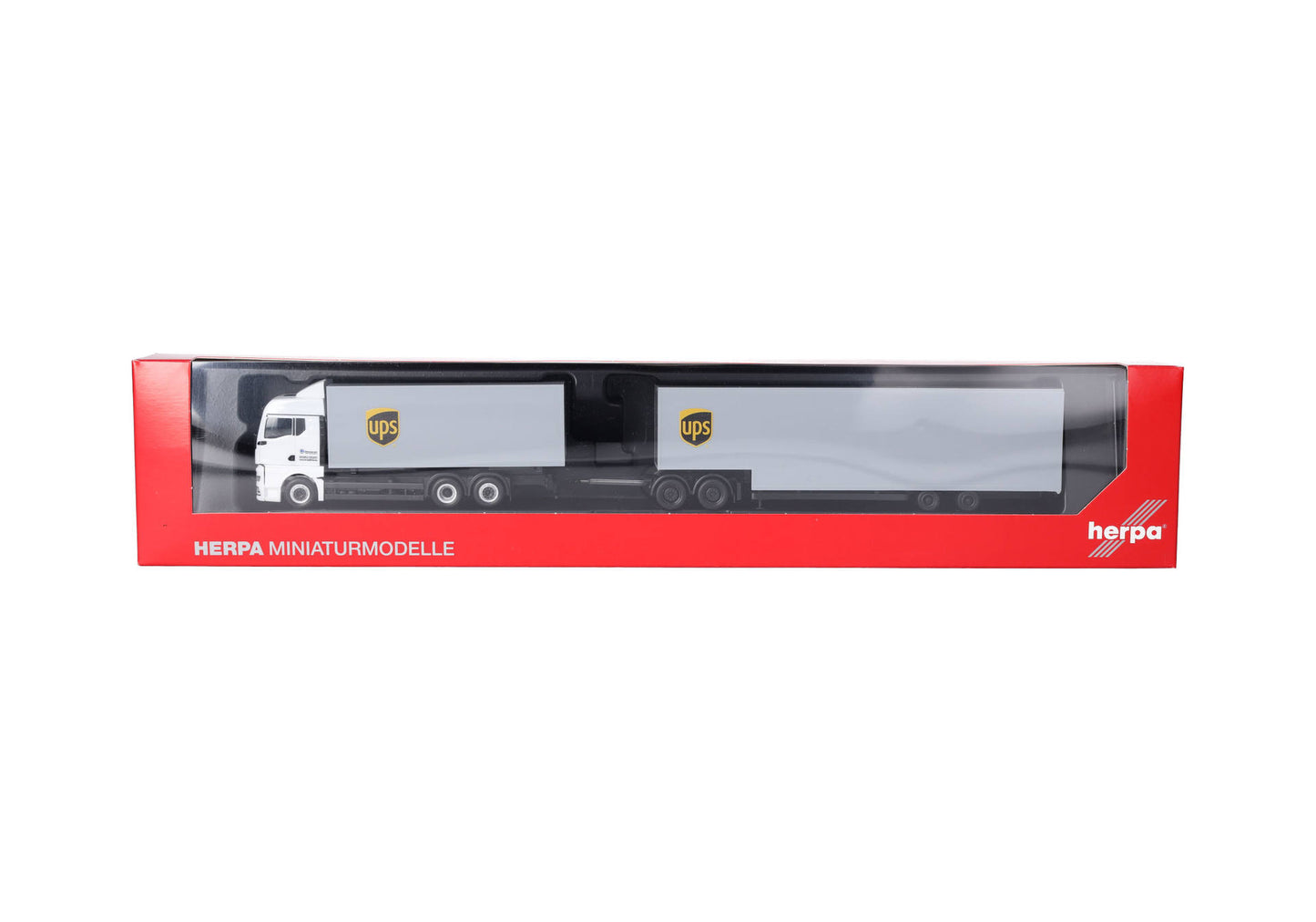 1/87 MAN TGX GM Interchangeable Box Truck with Jumbo Box Trailer "UPS"
