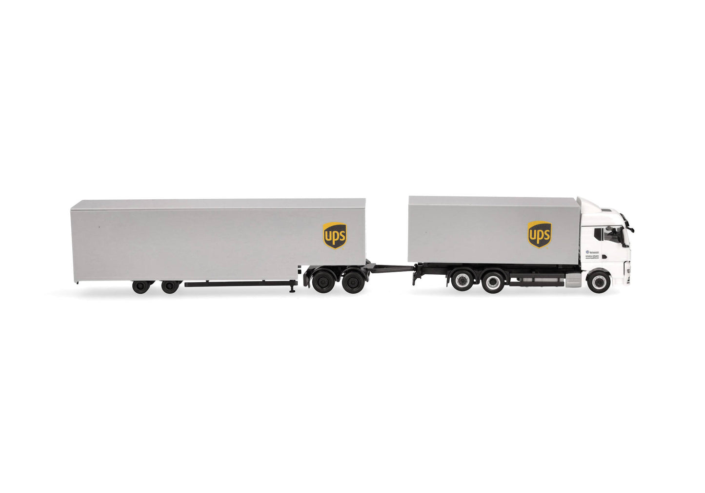 1/87 MAN TGX GM Interchangeable Box Truck with Jumbo Box Trailer "UPS"