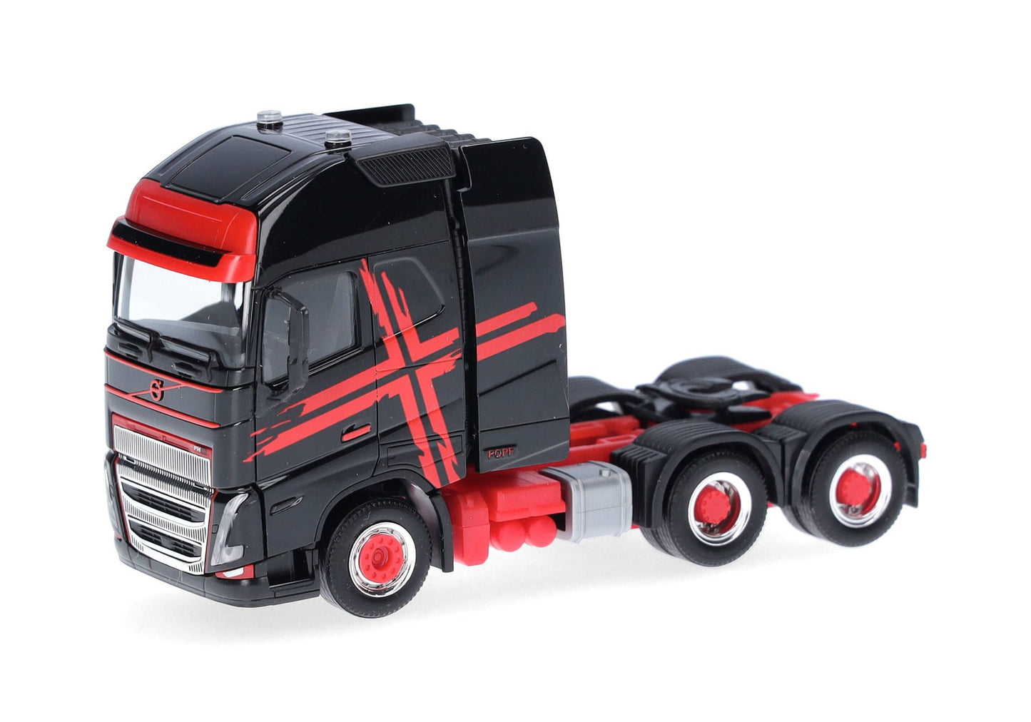 1/87 Volvo FH16 GL XL 2020 Rigid Tractor with Heavy Duty Tower Black/Red