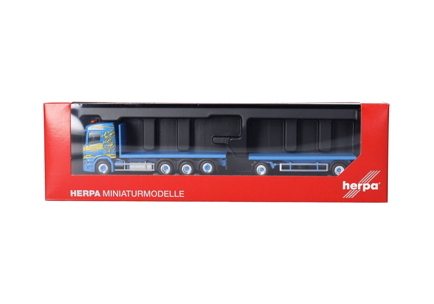 1/87 Scania CR 20 ND Stake Trailer Truck "Martin Wittwer" (Swiss/Wattenwil)