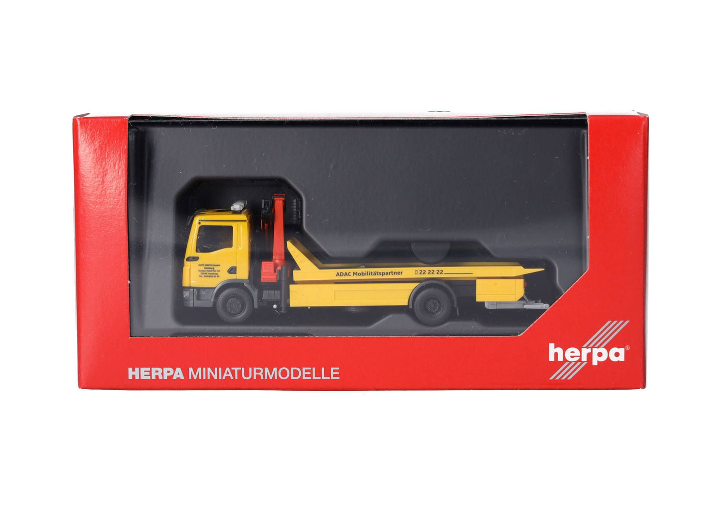 1/87 MAN TGM Platform Rescue Vehicle with Crane and Accessory "ADAC/Auto Groth"