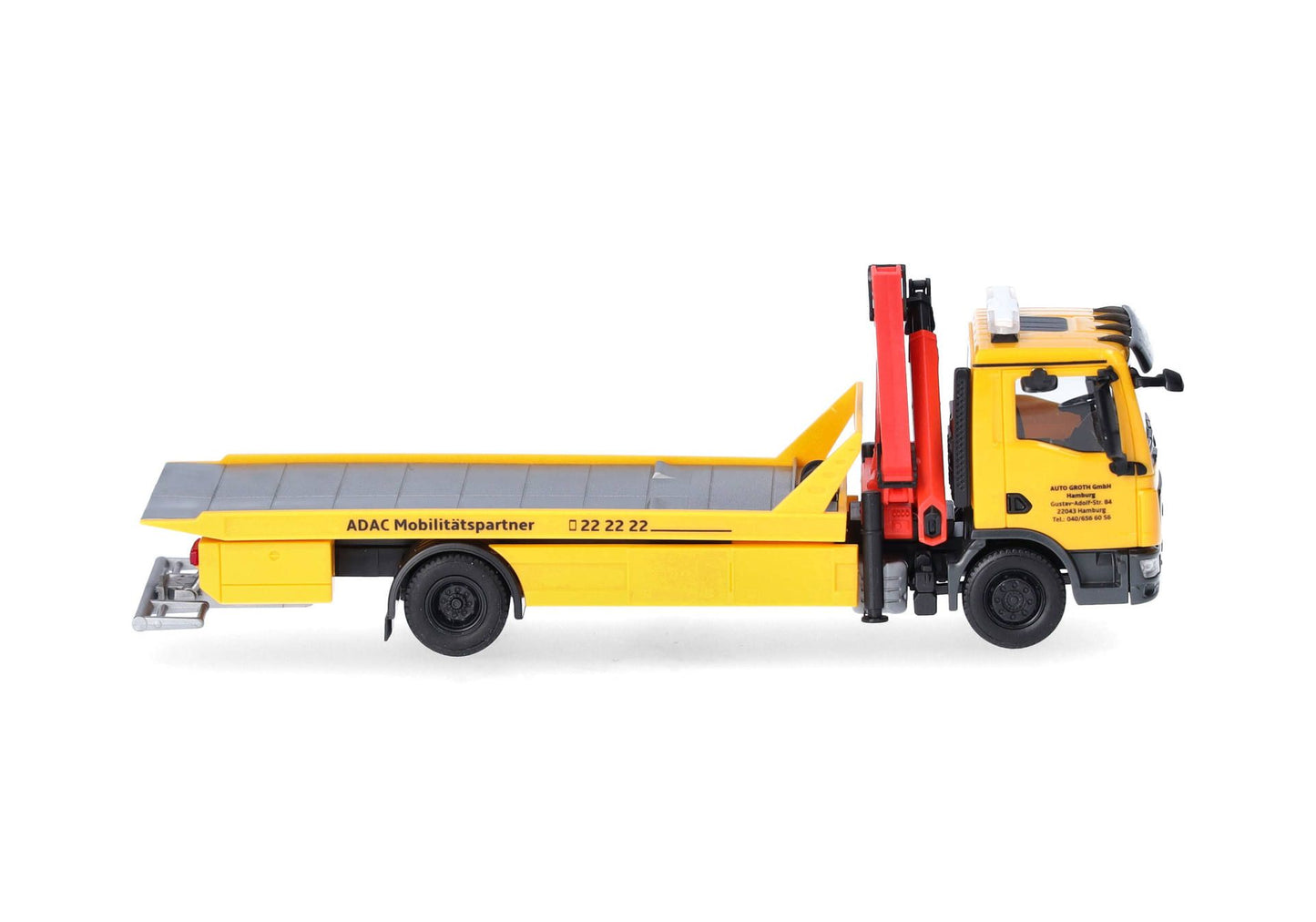 1/87 MAN TGM Platform Rescue Vehicle with Crane and Accessory "ADAC/Auto Groth"