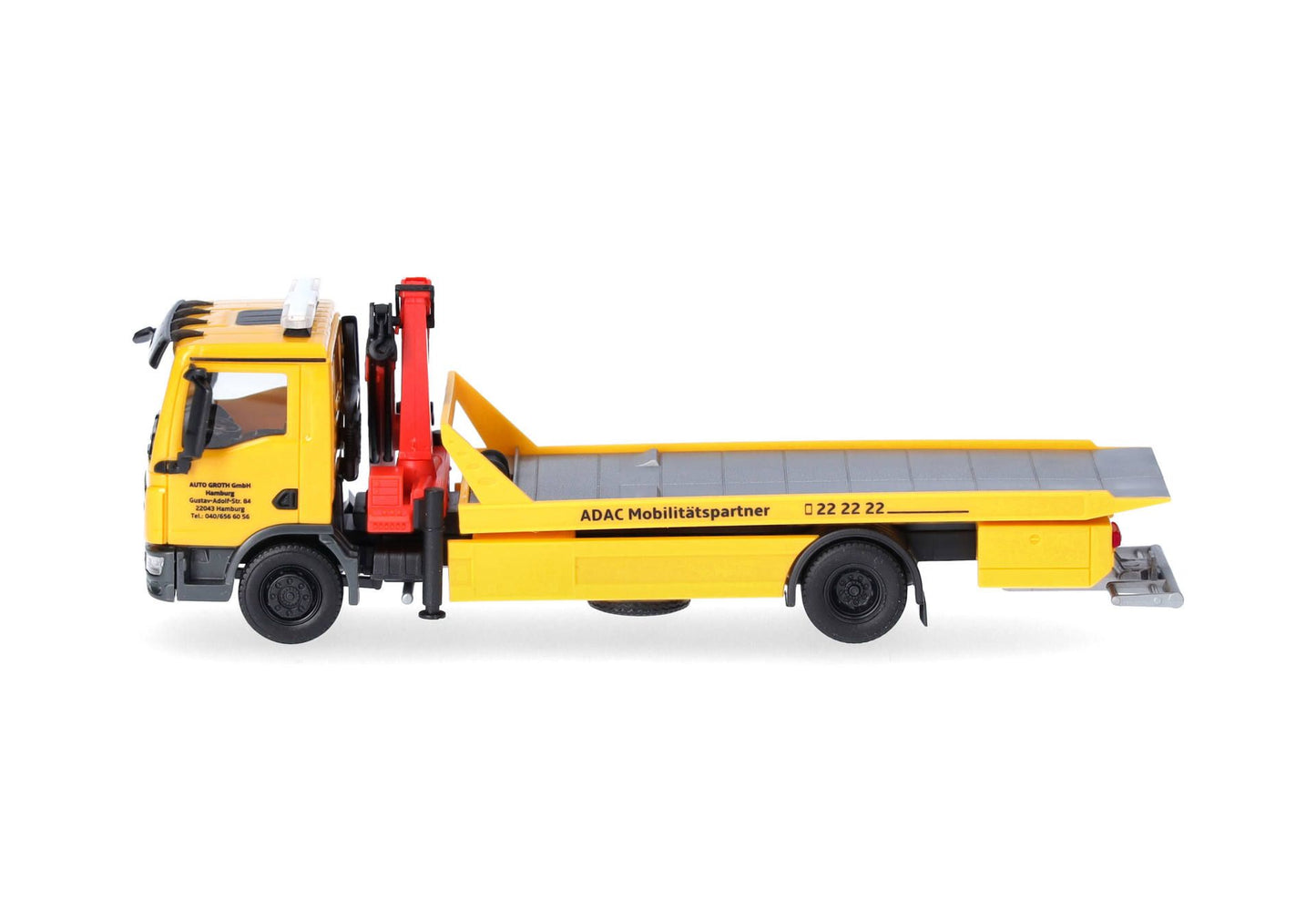 1/87 MAN TGM Platform Rescue Vehicle with Crane and Accessory "ADAC/Auto Groth"