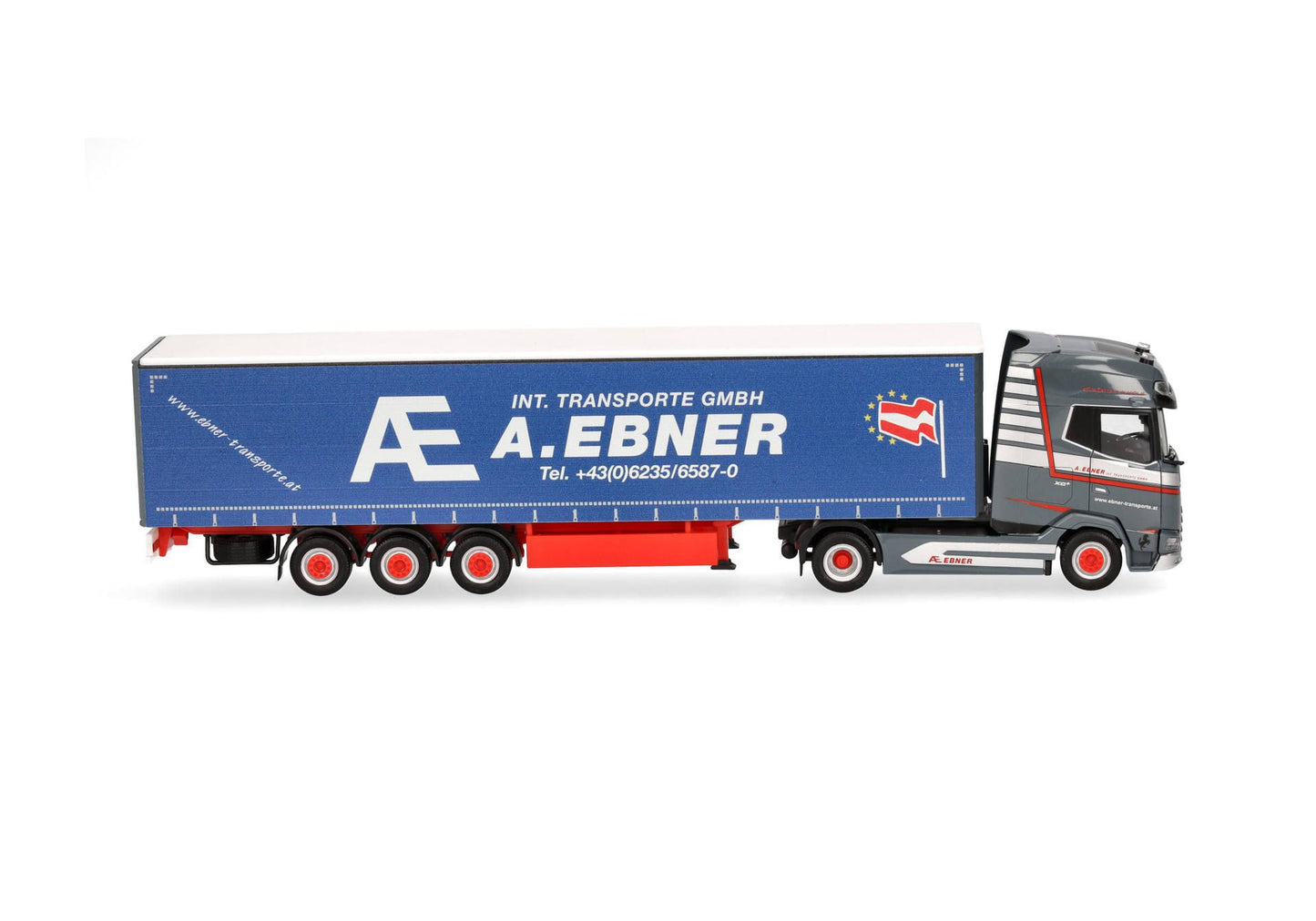 1/87 DAF XG+ Curtain Canvas Semitrailer Truck "A. Ebner" (Austria/Thalgau)