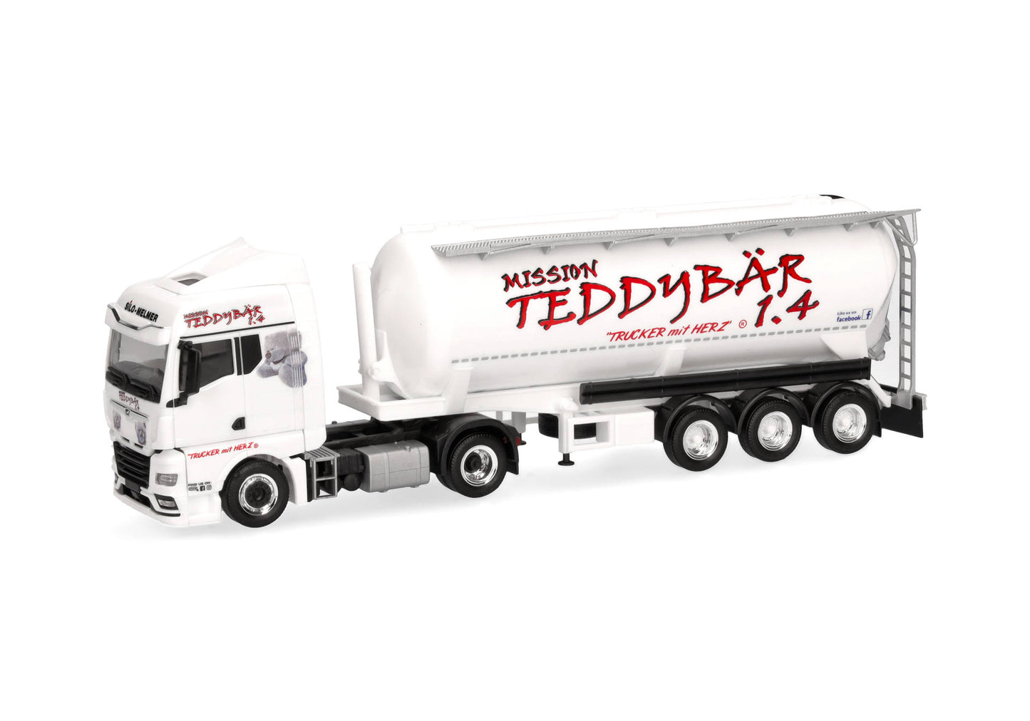 1/87 MAN TGX GM Bulk Semitrailer Truck "Silo Melmer / Teddy Bear 1.4" (Austria/Imst)