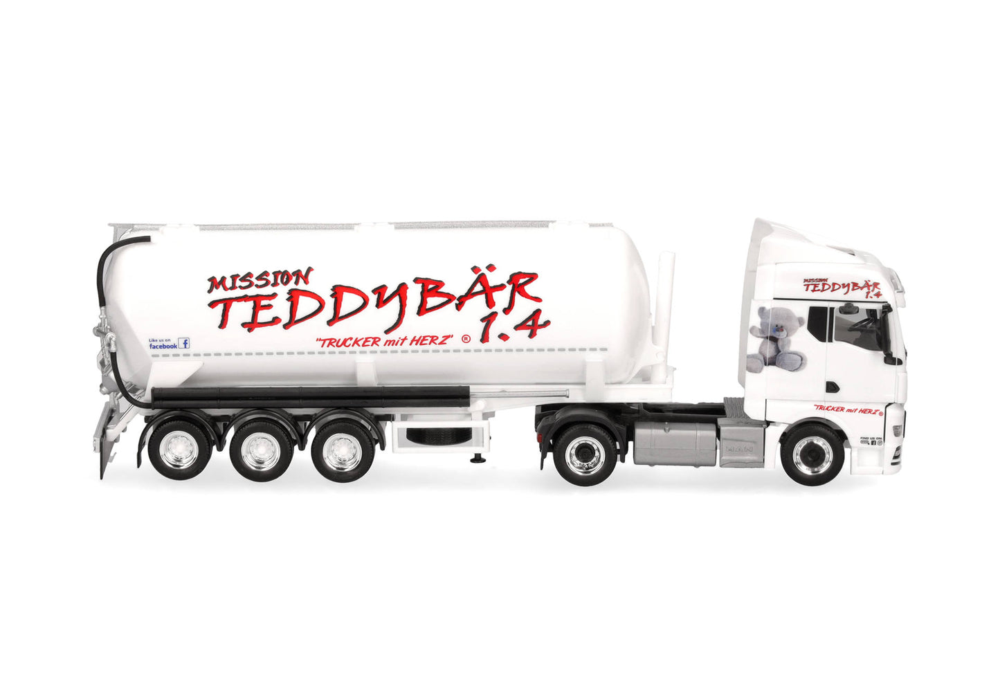1/87 MAN TGX GM Bulk Semitrailer Truck "Silo Melmer / Teddy Bear 1.4" (Austria/Imst)