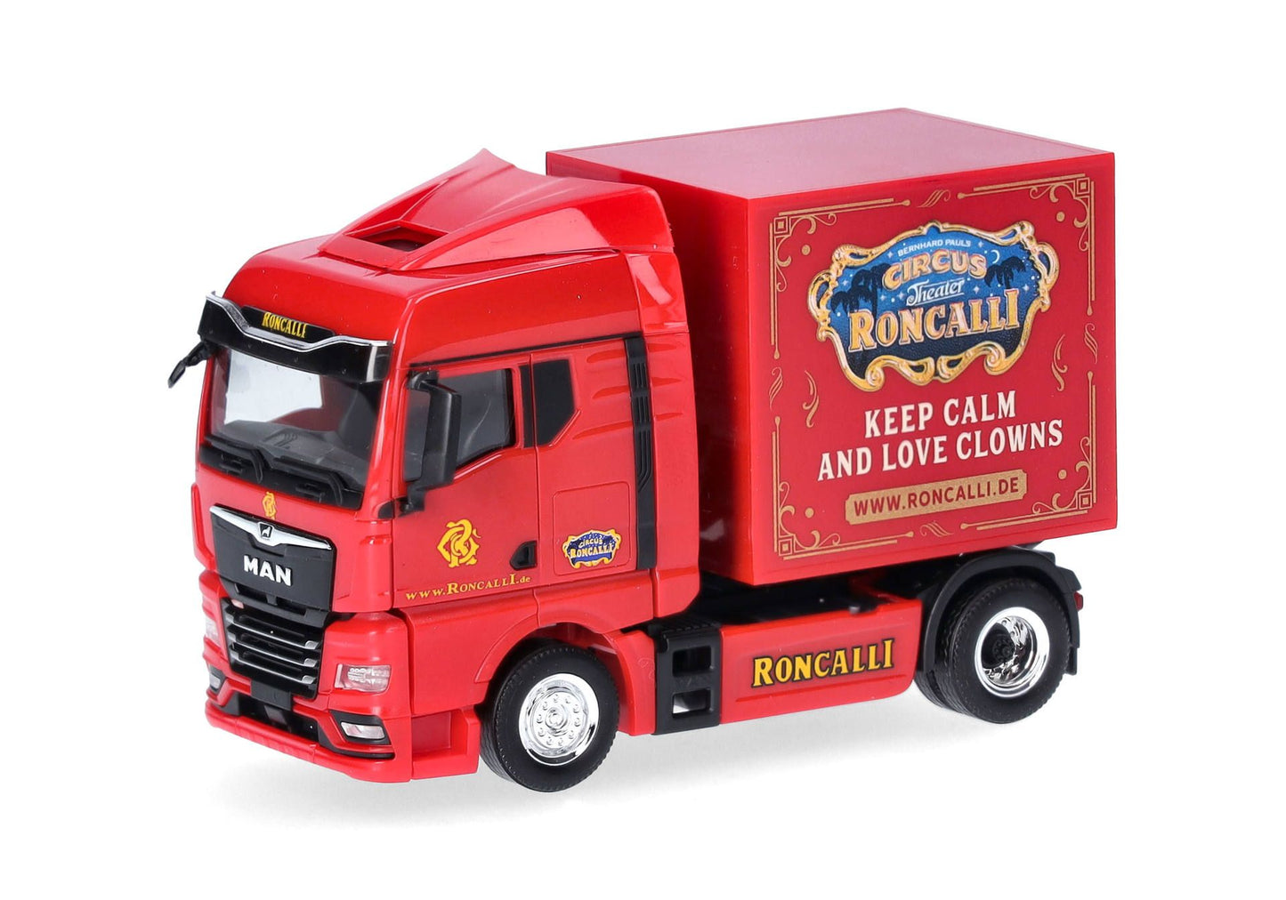 1/87 MAN TGX GX Rigid Tractor with Box "Roncalli" (North Rhine-Westphalia/Cologne)