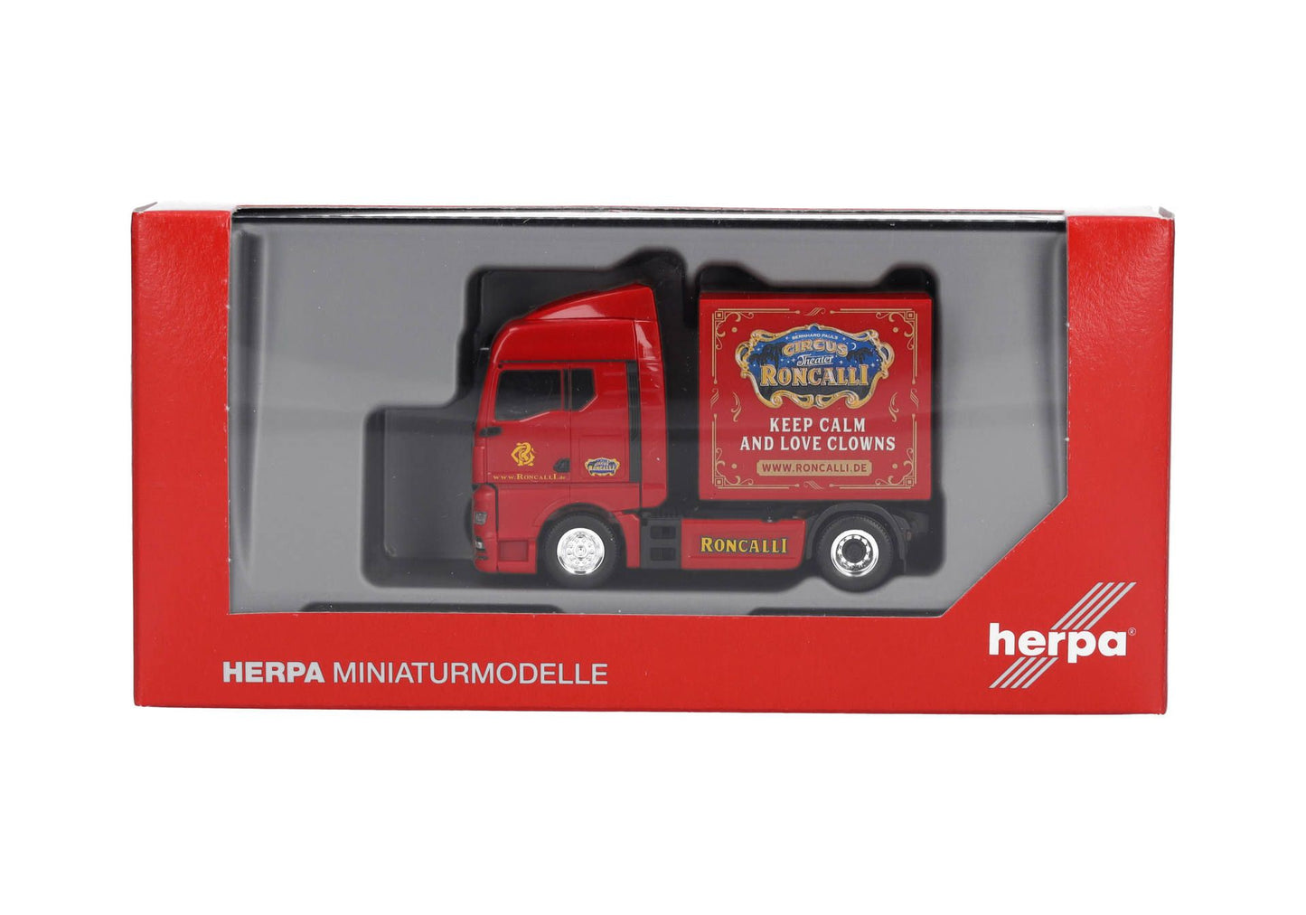 1/87 MAN TGX GX Rigid Tractor with Box "Roncalli" (North Rhine-Westphalia/Cologne)