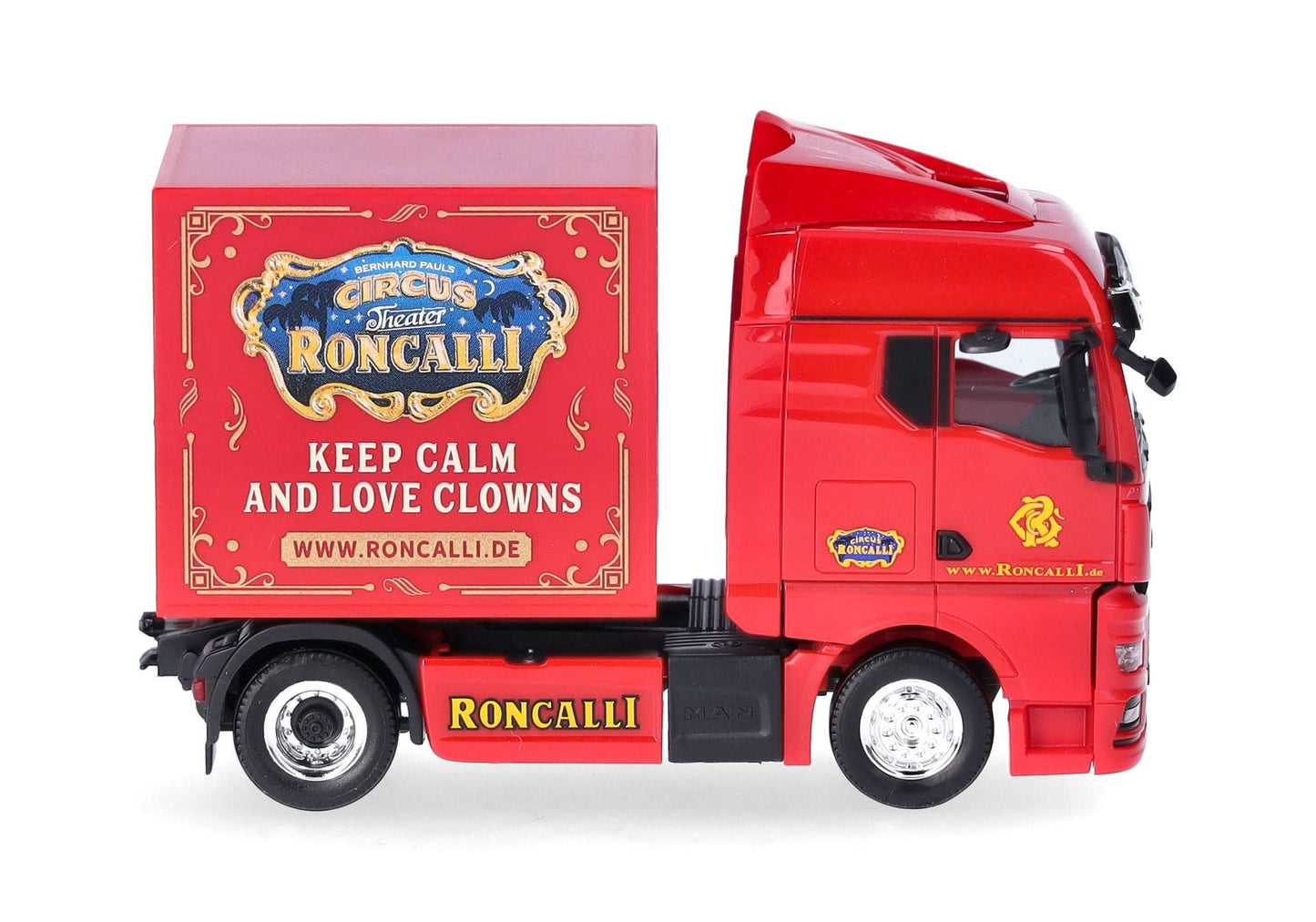 1/87 MAN TGX GX Rigid Tractor with Box "Roncalli" (North Rhine-Westphalia/Cologne)