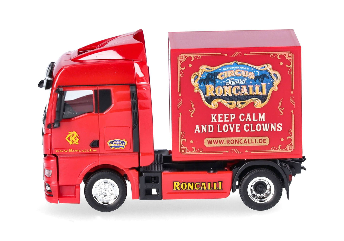 1/87 MAN TGX GX Rigid Tractor with Box "Roncalli" (North Rhine-Westphalia/Cologne)