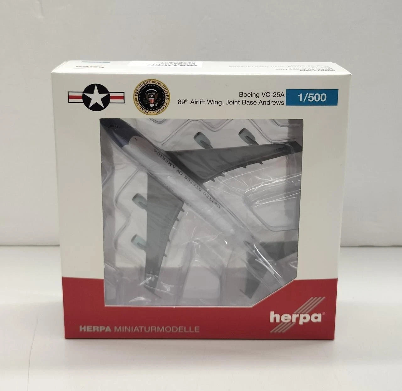 1/500 United States Boeing VC-25A "Air Force One" 89th Airlift Wing Joint Base Andrews 82-8000