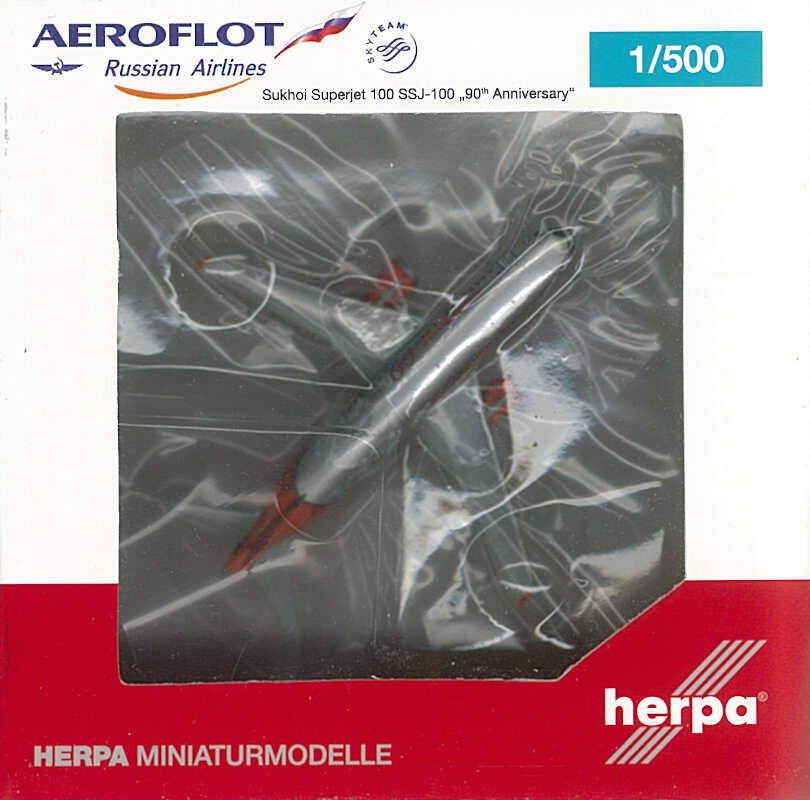 1/500 Aeroflot Sukhoi Superjet SSJ-100 "90th Anniversary" RA-89009