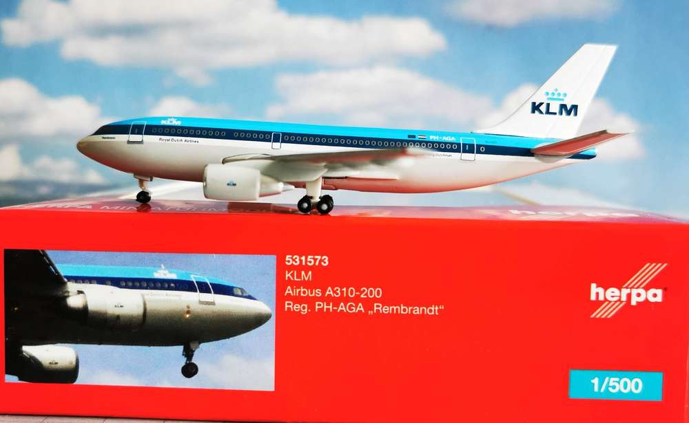 1/500 KLM Airbus A310-200 PH-AGA "Rembrandt"