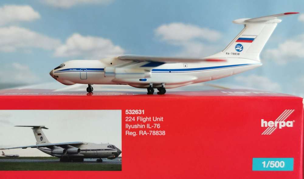 1/500 224 Flight Unit State Airlines Ilyushin IL-76 RA-78838
