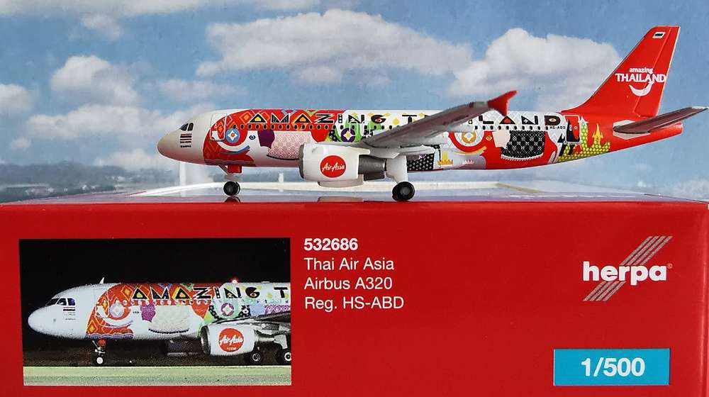 1/500 Thai Air Asia Airbus A320 "Amazing Thailand" HS-ABD