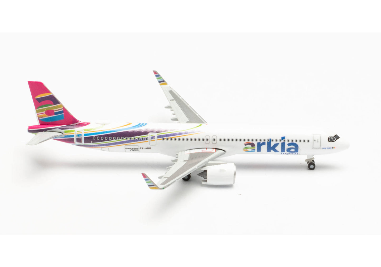 1/500 Arkia Israeli Airlines Airbus A321neo 4X-AGH Fuchsia Livery Variant