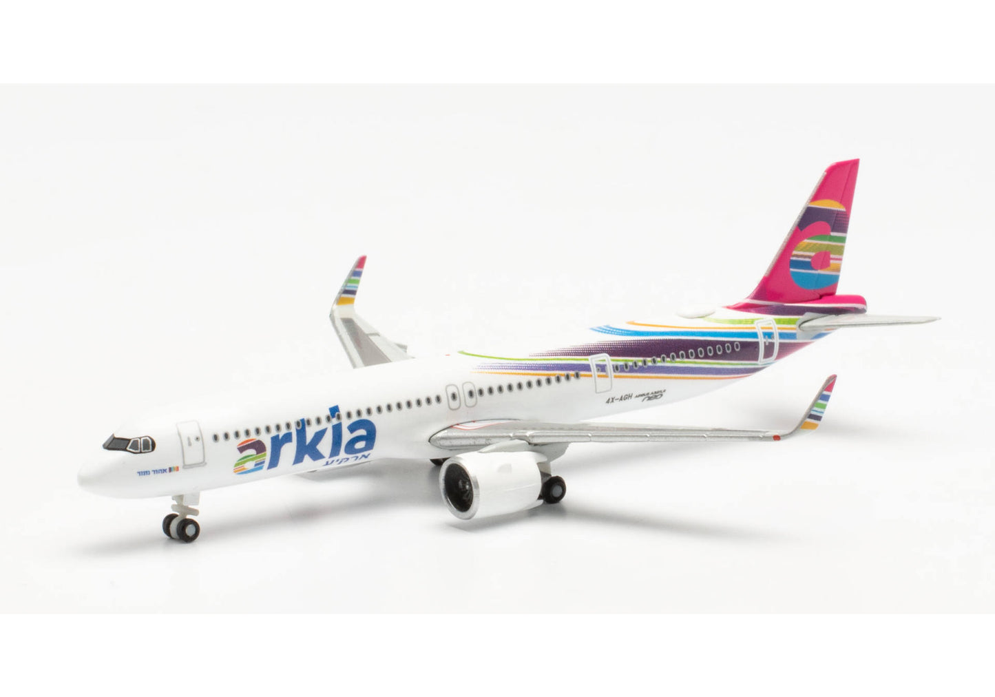 1/500 Arkia Israeli Airlines Airbus A321neo 4X-AGH Fuchsia Livery Variant