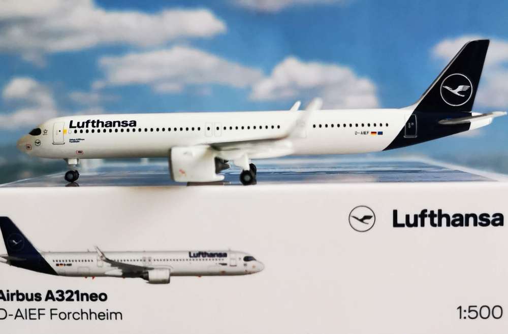 1/500 Lufthansa Airbus A321Neo D-AIEF Forchheim