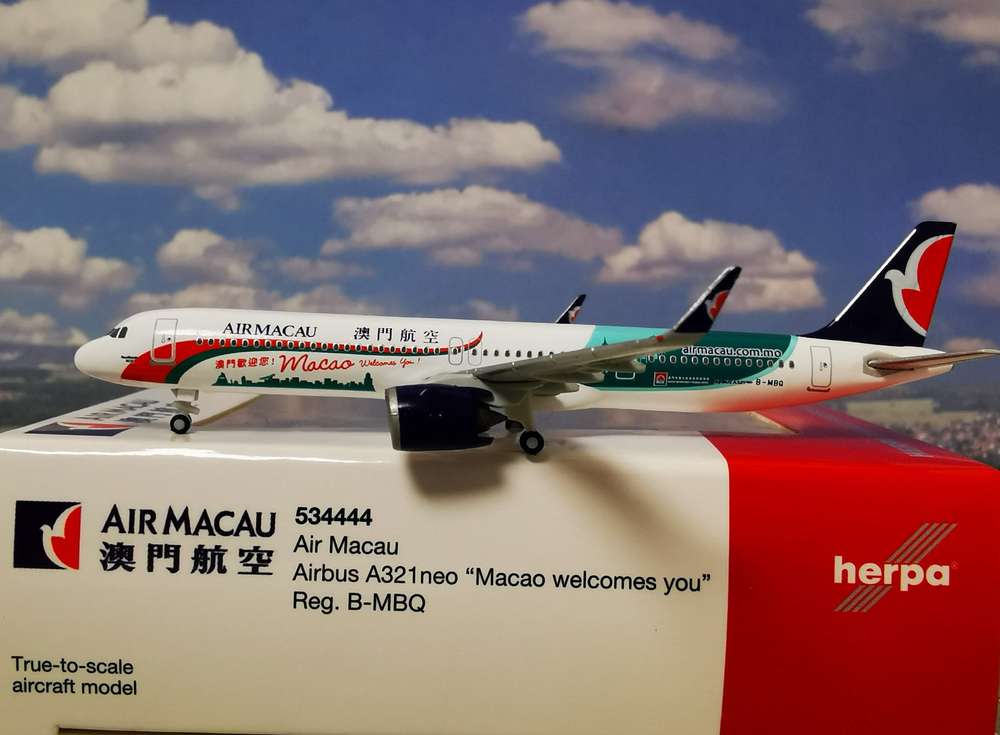 1/500 Air Macau Airbus A321neo B-MBQ "Macao Welcomes You"