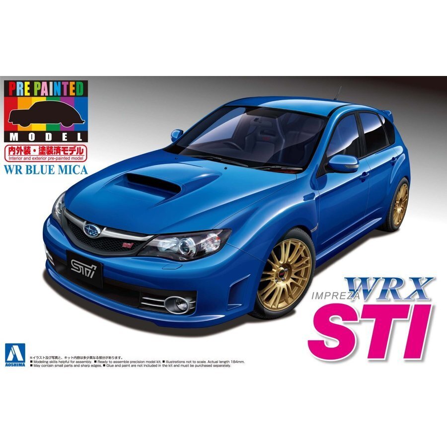 1/24 GRB IMPREZA WRX STI 5DOOR '07 (WR BLUE/MICA) (SUBARU)