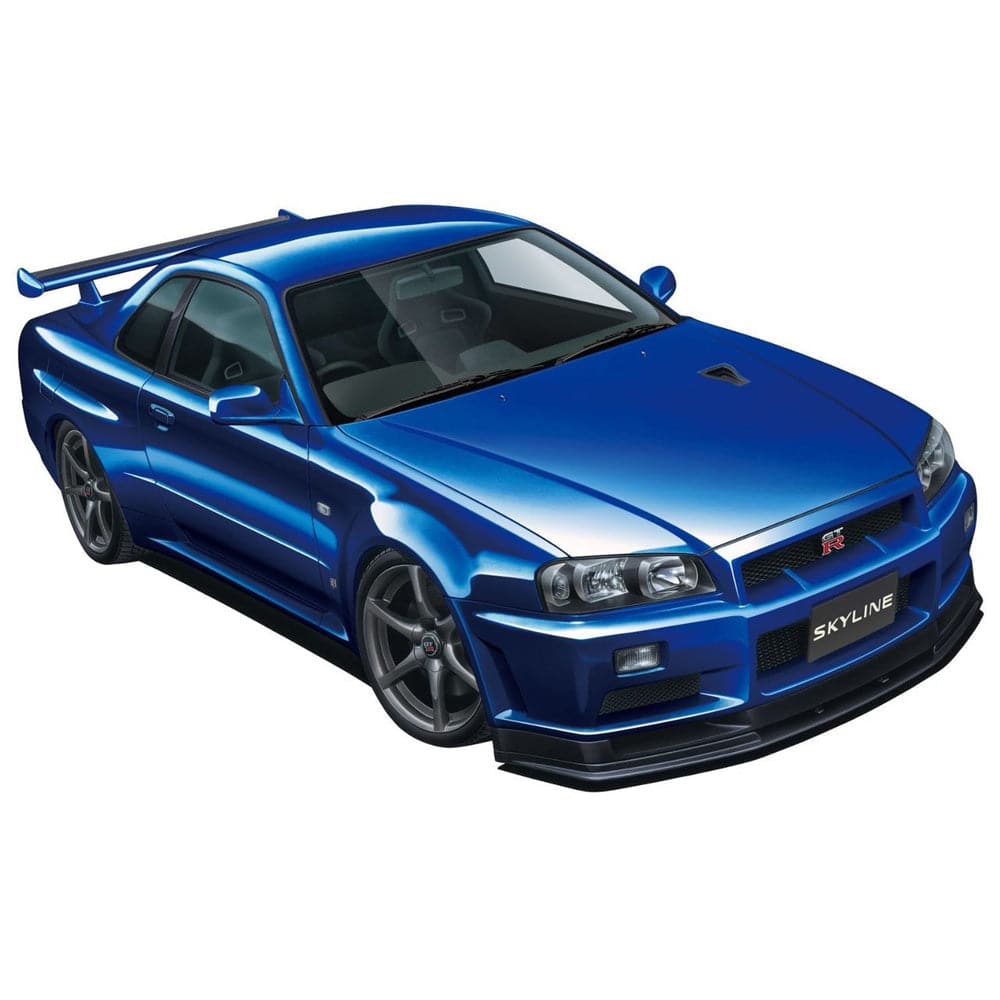 1/24 R34 SKYLINE GT-R V-SPEC 2 (Bayside Blue) (NISSAN)