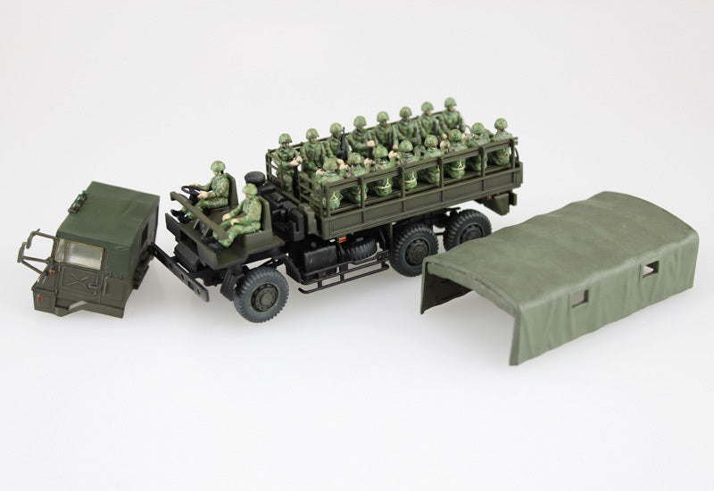 1/72 JGSDF TYPE73 TRUCK w/20 INFANTRY FIGURES