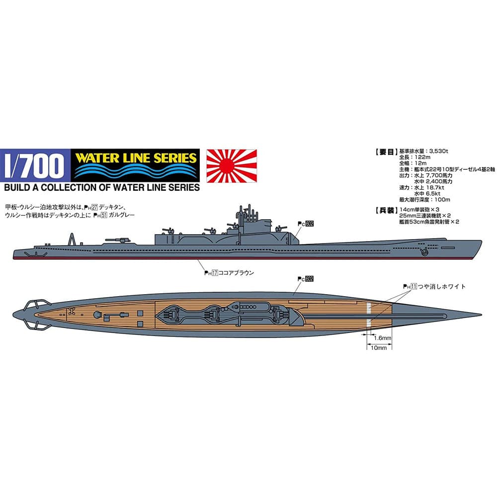 1/700 I.J.N. SUBMARINE I-401