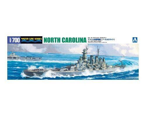 1/700 US NAVY BATTLESHIP NORTH CAROLINA