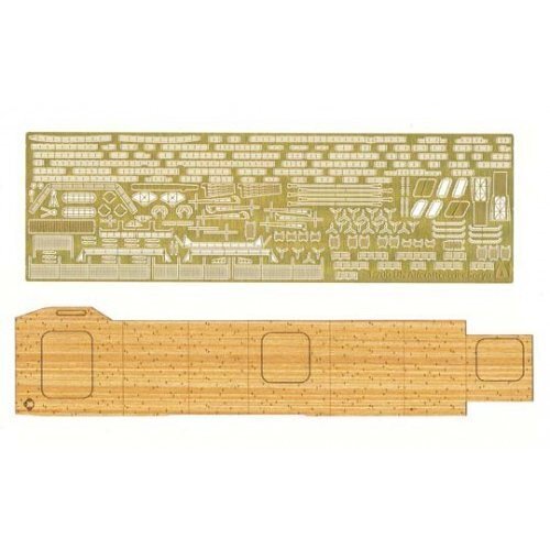 1/700 AIRCRAFT CARRIER SOURYU WOODEN DECK SHEET & PHOTO-ETCHED PARTS SET